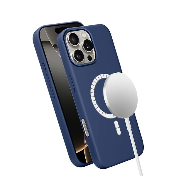 Фото - Чохол для смартфону MAKE for Apple iPhone 16 Pro Max Silicone Solo Navy Blue (MCSO-AI16PMNV)