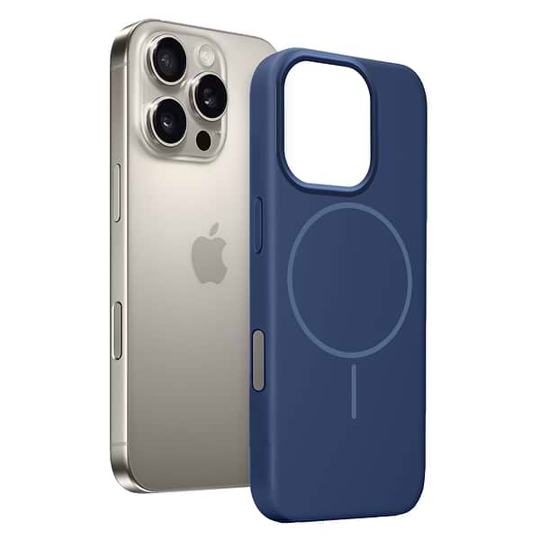 Фото - Чохол для смартфону MAKE for Apple iPhone 16 Pro Silicone Solo Navy Blue (MCSO-AI16PNV)