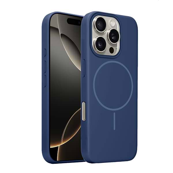 Фото - Чохол для смартфону MAKE for Apple iPhone 16 Pro Silicone Solo Navy Blue (MCSO-AI16PNV)