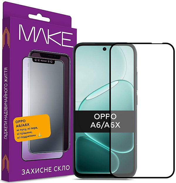 Фото - Защитное стекло для смартфона MAKE For Oppo A6/A6X (MGF-OA6/A6X)