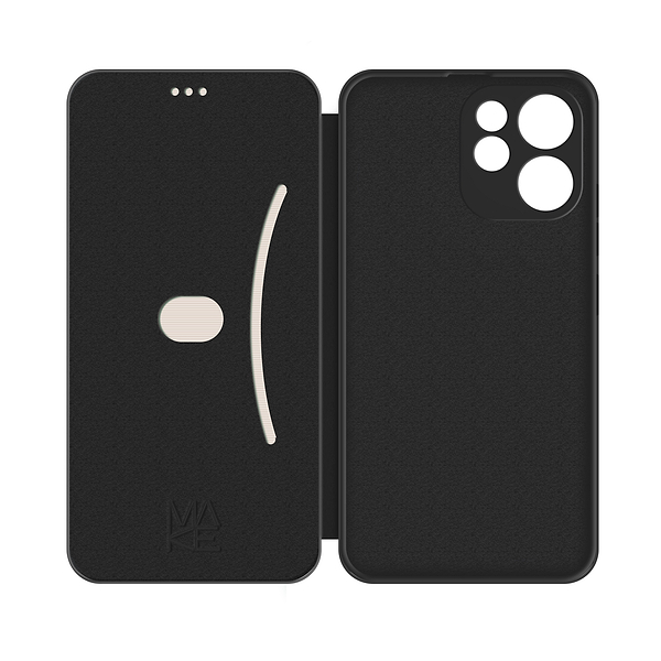 Фото - Чехол для смартфона MAKE for Oppo Reno15F/15FS Flip Black (MCP-OR15F/15FSBK)