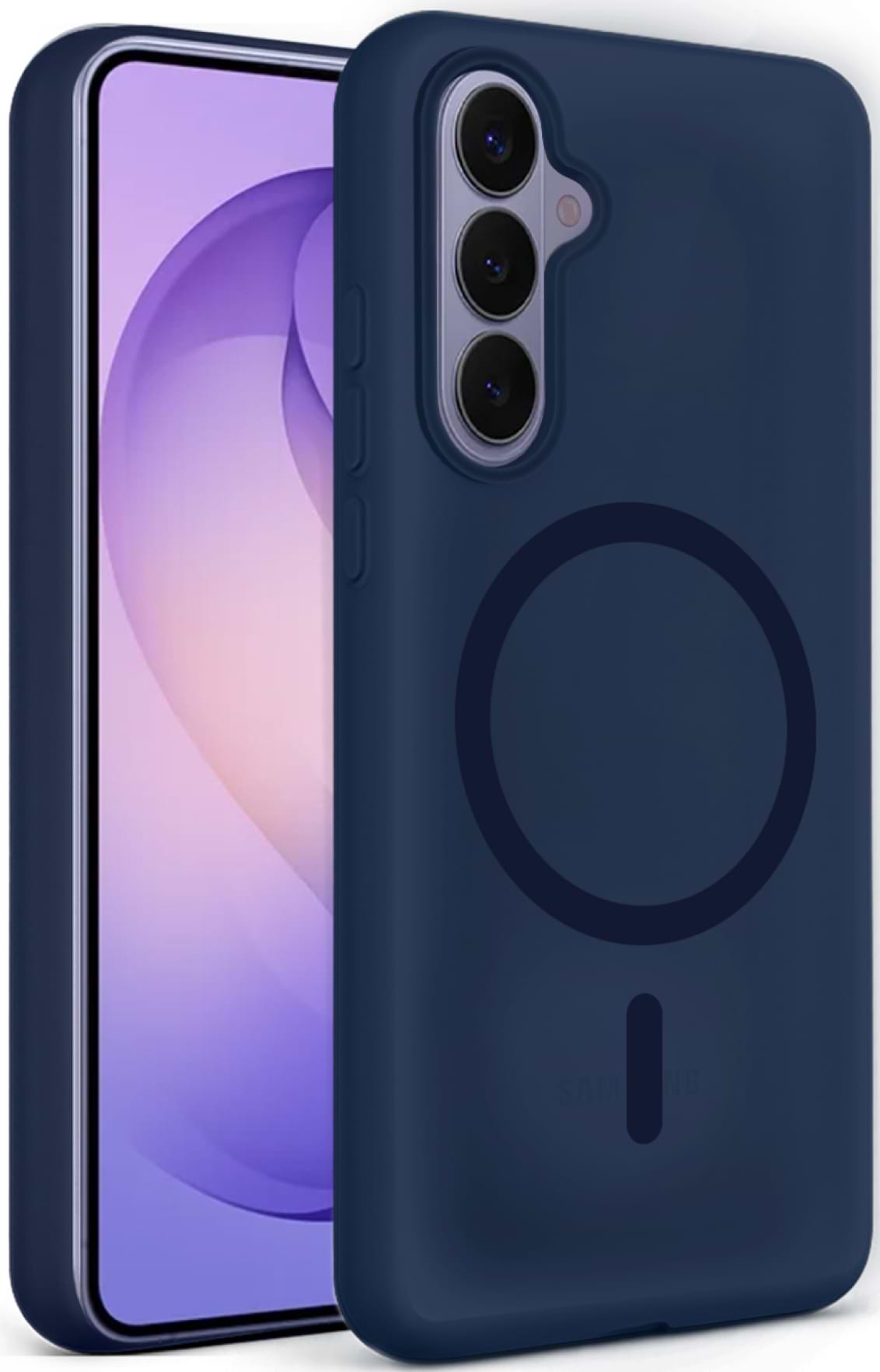 Чохол для смартфону MAKE Silicone Aura Magnet for Samsung S26, Navy (MCLAM-SS26NV)