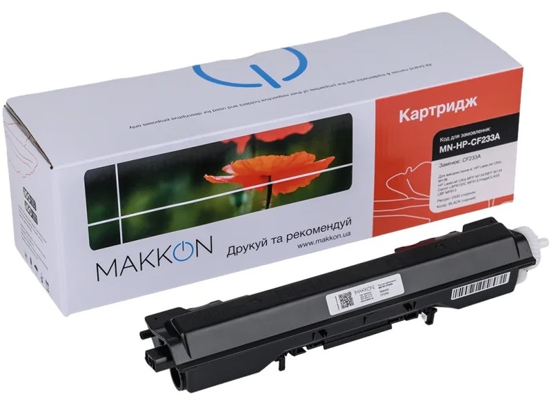 Картридж-тонер Makkon HP CF233A (33A) для LJ Ultra M105/106/133/134 (MN-HP-CF233A)