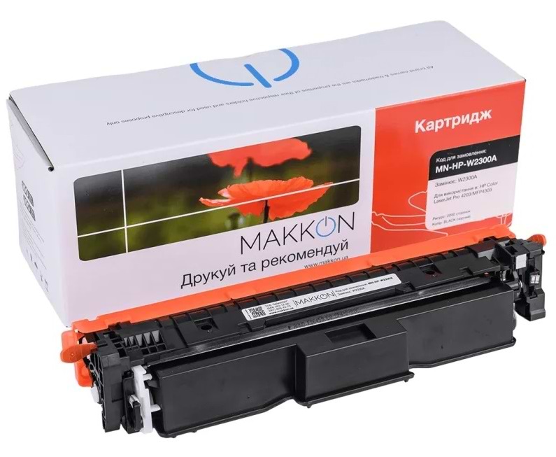 Картридж-тонер Makkon HP W2300A (230A) для CLJ Pro 4203/4303 black (MN-HP-W2300A)