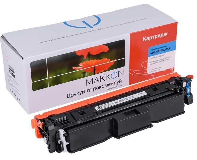Картридж-тонер Makkon HP W2301A (230A) для CLJ Pro 4203/4303 cyan (MN-HP-W2301A)