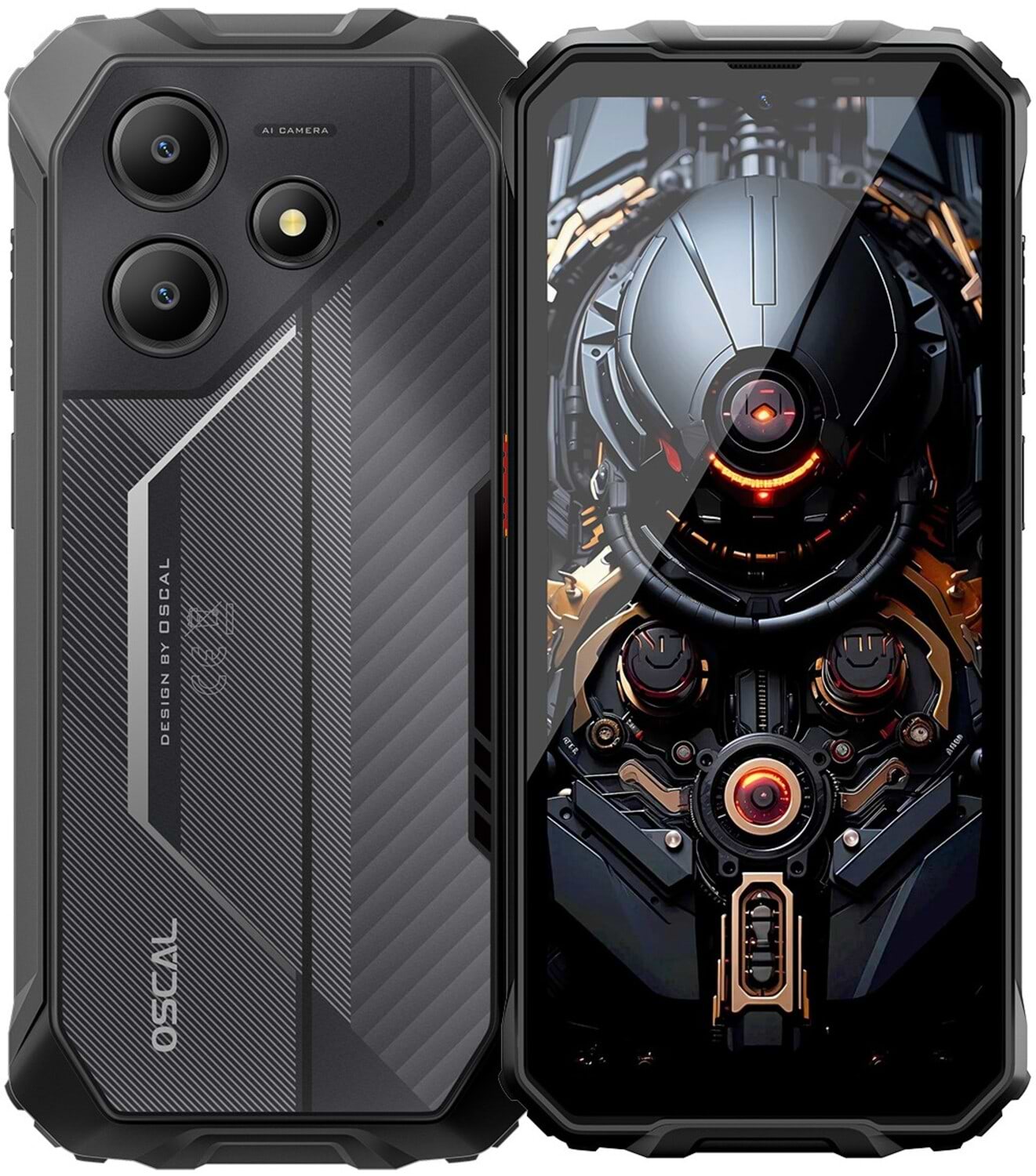 Смартфон Oscal Marine 2 8/256GB Black - Фото 1