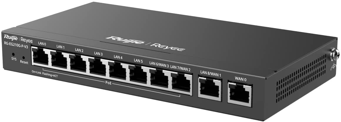 Маршрутизатор интернет LAN Ruijie Reyee RG-EG210G-P V3 - Фото 1