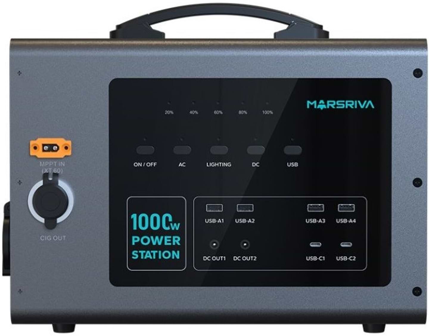 Зарядна станція універсальна Marsriva MP10 (1000 Вт, 1008 Вт/год)