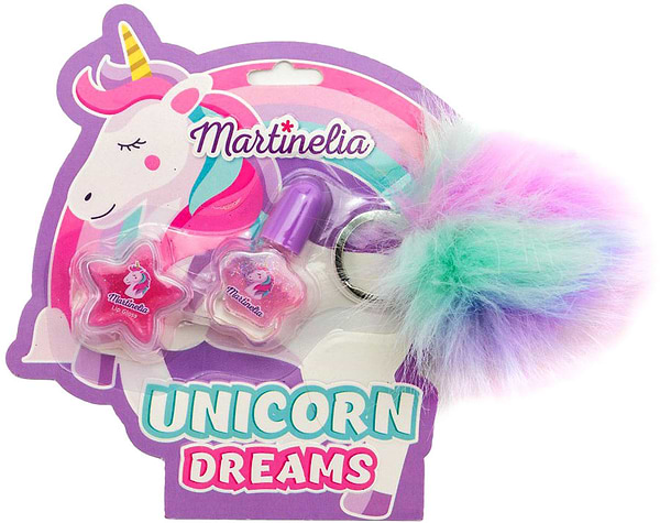 Фото - Набор косметики Martinelia UNICORN DREAMS лак для ногтей и блеск для губ с брелком в асс. (30502)