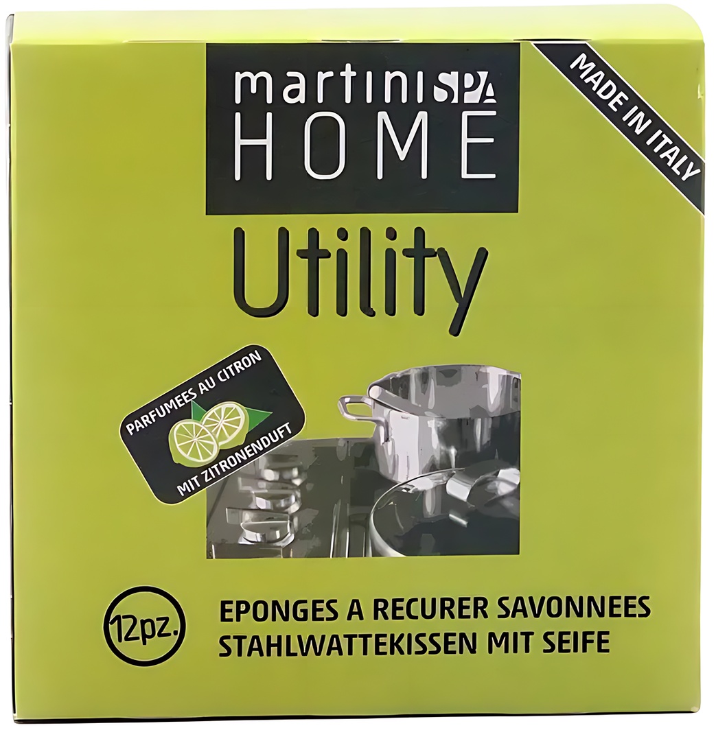 Губка для мытья посуды металлическая MARTINI SPA HOME Soapy Steel Wool Scourers (0204B00)