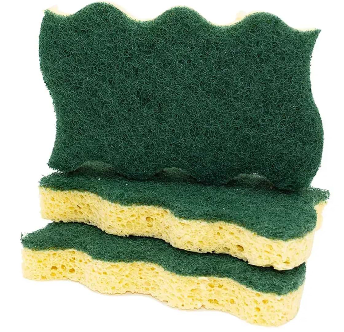 Губка для мытья посуды целлюлозная MARTINI SPA Homme Utility Dual Action Sponge Cellulose + Strong Fibre (7043P00)