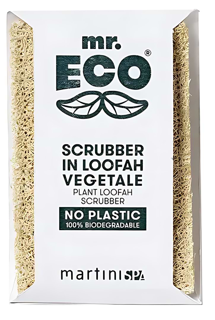 Губка для мытья посуды целлюлозная MARTINI SPA Mr. Eco SPA Plant Loofan Scrubber (7224MRE)
