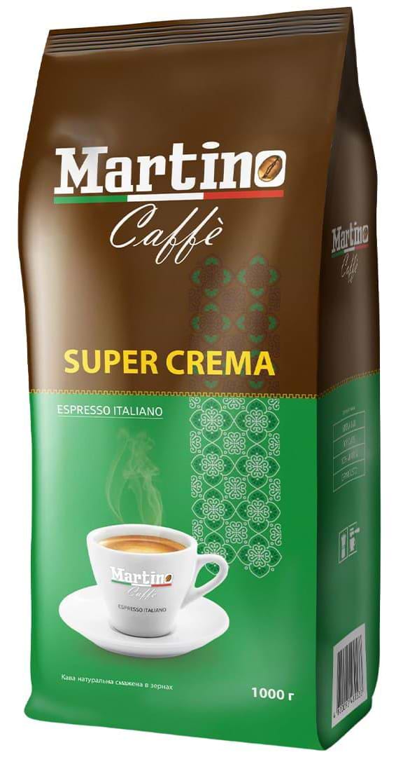 Кава в зернах Martino Сaffe Super Crema 1кг - Фото 1