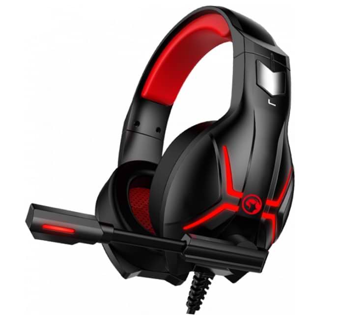 Гарнітура дротова ігрова Marvo HG8928 Black/Red - Фото 1