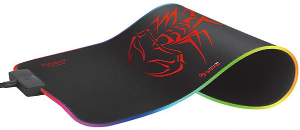 Фото - Килимок для миші ігровий Marvo MG08 M RGB Lighting (MG08.M.RGB)