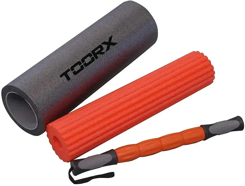 Масажний ролик Toorx Rullo 3 в 1 Nero/Arancio/Grigio (AHF-091)