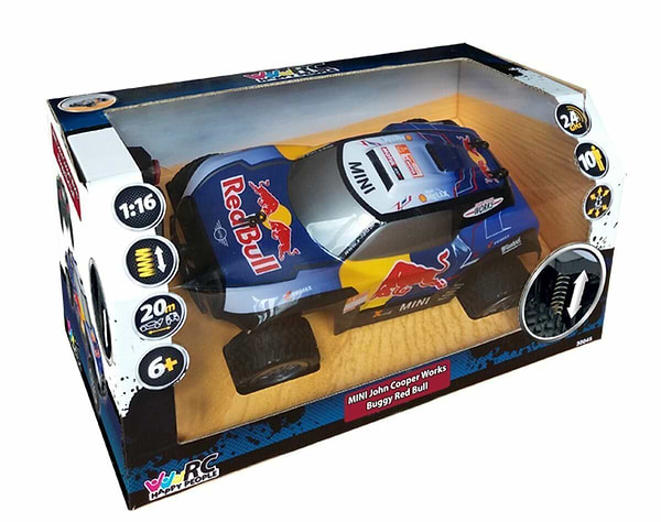 Фото - Радиоуправляемая машинкаHappyPeople Машина на РУ "RED BULL X-raid MINI JCW Buggy" 1:16, 30 cм, 2.4 Ghz (ГГц) (H30045)