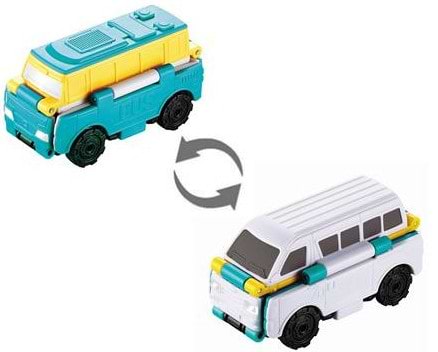 Машинка-трансформер Flip Cars 2 в 1 Автобус і Мікроавтобус (EU463875-11)