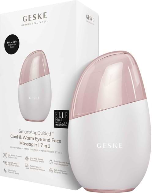 Массажер для лица GESKE Cool & Warm Eye and Face Massager 7 в 1 пудровый (GK000700SL01)