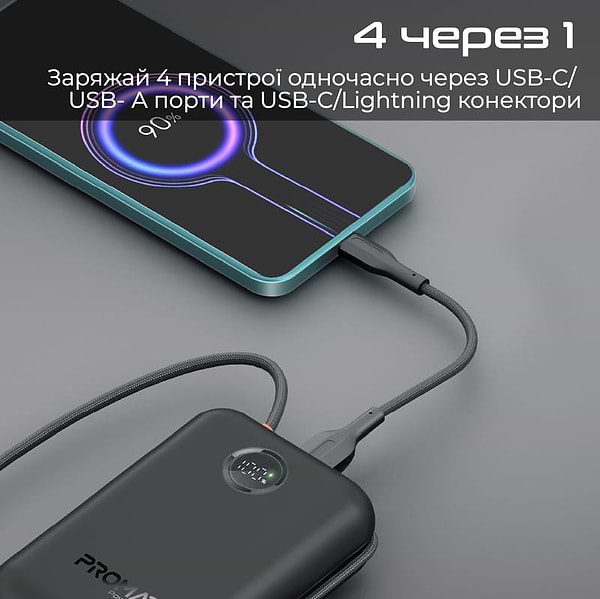 Фото - Батарея мобільна Promate 30000mAh (powerpod-30.black)