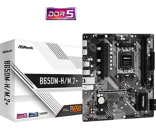 Фото - Материнська плата ASRock B650M-H/M.2+