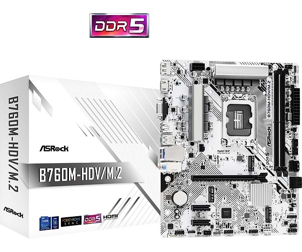 Фото - Материнська плата ASRock B760M-HDV/M.2