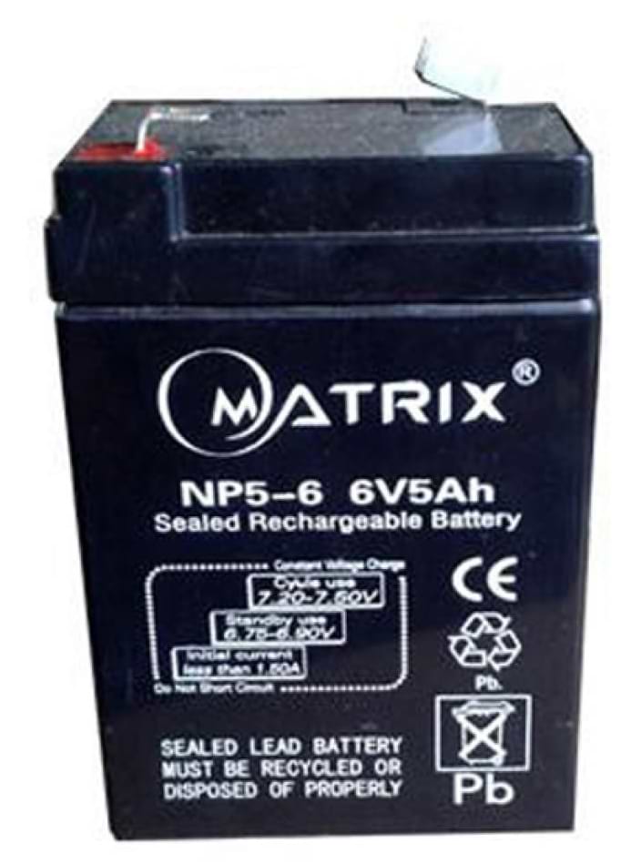 Аккумулятор для ИБП Matrix 6V 5AH (NP5-6)