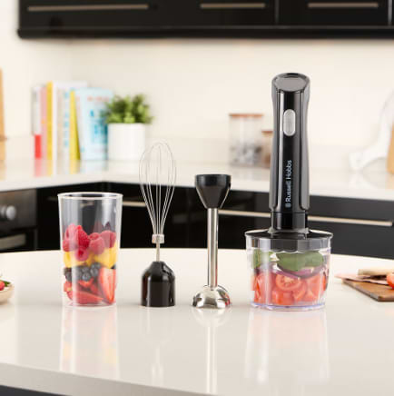 Фото - Блендер заглибний Russell Hobbs 27141-56 Matte Charcoal 3 in 1 Hand Blender