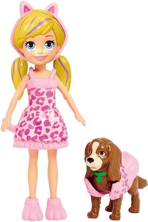 Фото - Міні-лялька набір Polly Pocket Маленька модниця з улюбленцем (GDM15)