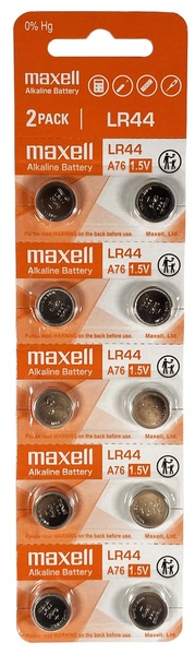Фото - Уцінка - Батарейка Maxell LR44 10PK 5X2 Blister (11717000)