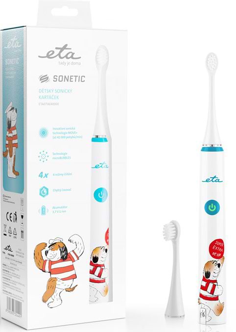 Зубная щетка электрическая ETA Sonetic Kids Maxipes Fig 0706 90000 - Фото 1