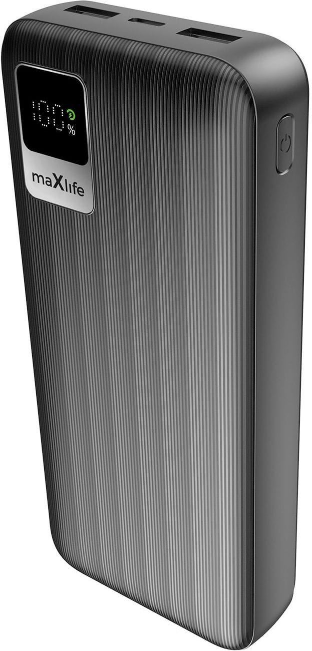 Батарея мобільна Maxlife power bank MXPB-07 20000 mAh black