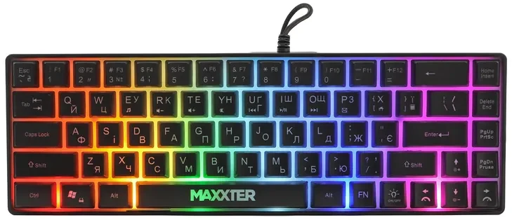Клавиатура проводная игровая Maxxter  KBG-C03BUL-UA
