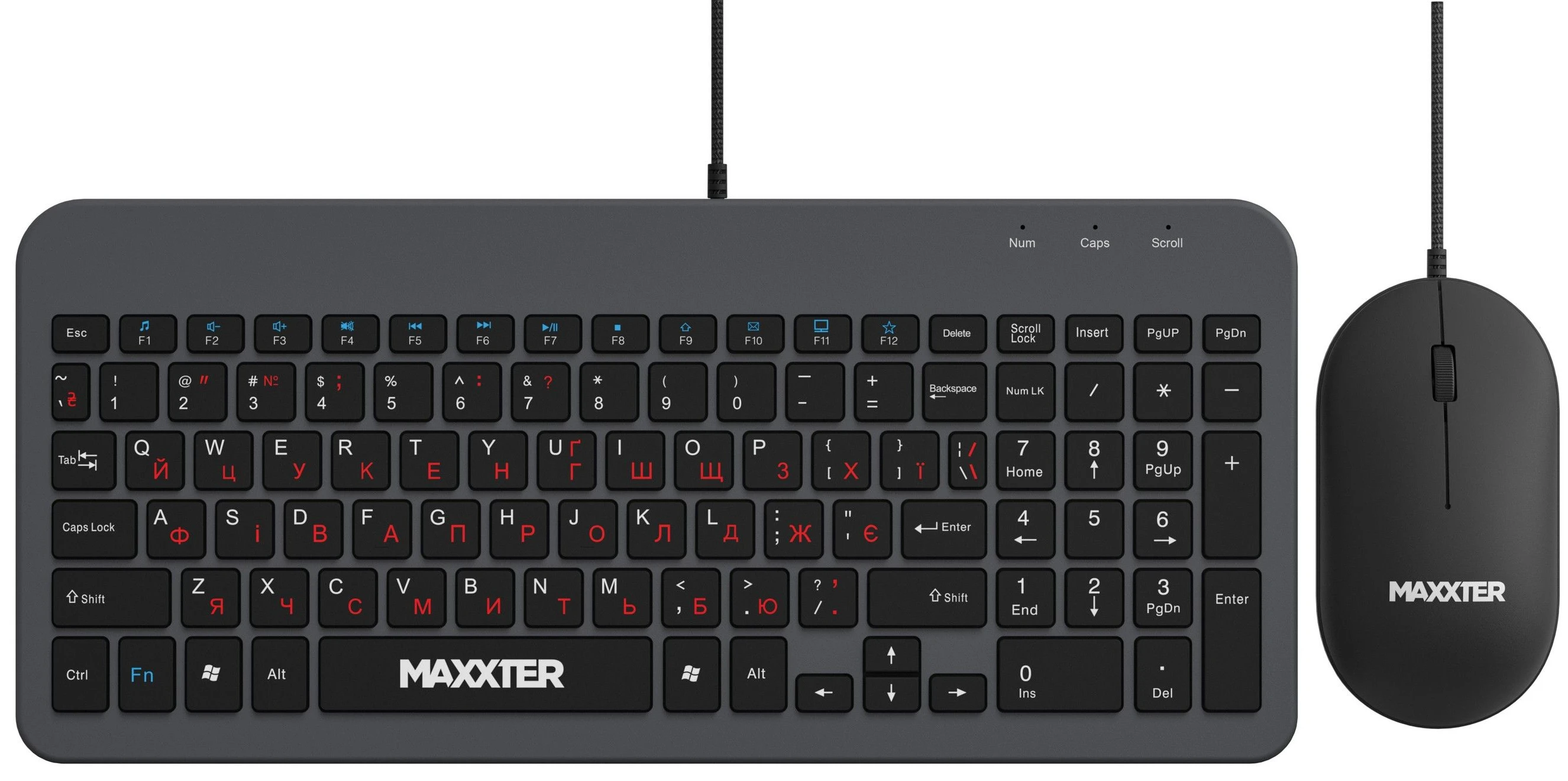 Клавіатура+миша Maxxter 
KMS-CM-05-UA