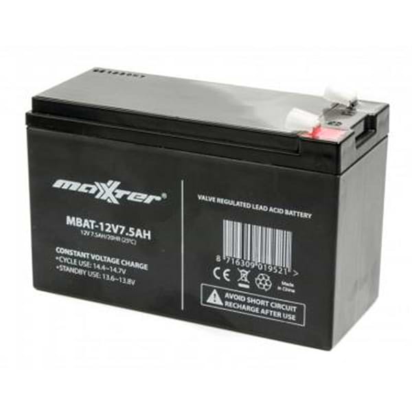Фото - Акумулятор для ДБЖ Maxxter 12V 7.5AH (MBAT-12V7.5AH) AGM Фото - Акумулятор для ДБЖ Maxxter 12V 7.5AH (MBAT-12V7.5AH) AGM