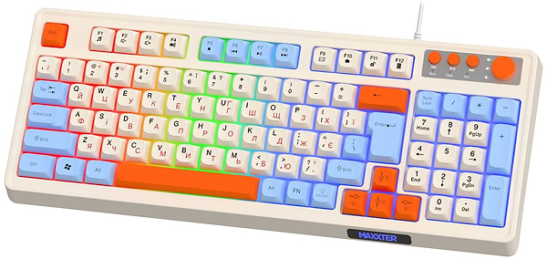 Фото - Клавіатура дротова ігрова Maxxter KBG-3C01-UA