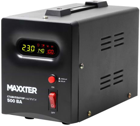 Стабілізатор напруги Maxxter MX-AVR-S500-01