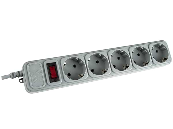 Фото - Сетевой фильтр Maxxter SPM5-G-10G, 3м кабель, 5 розеток