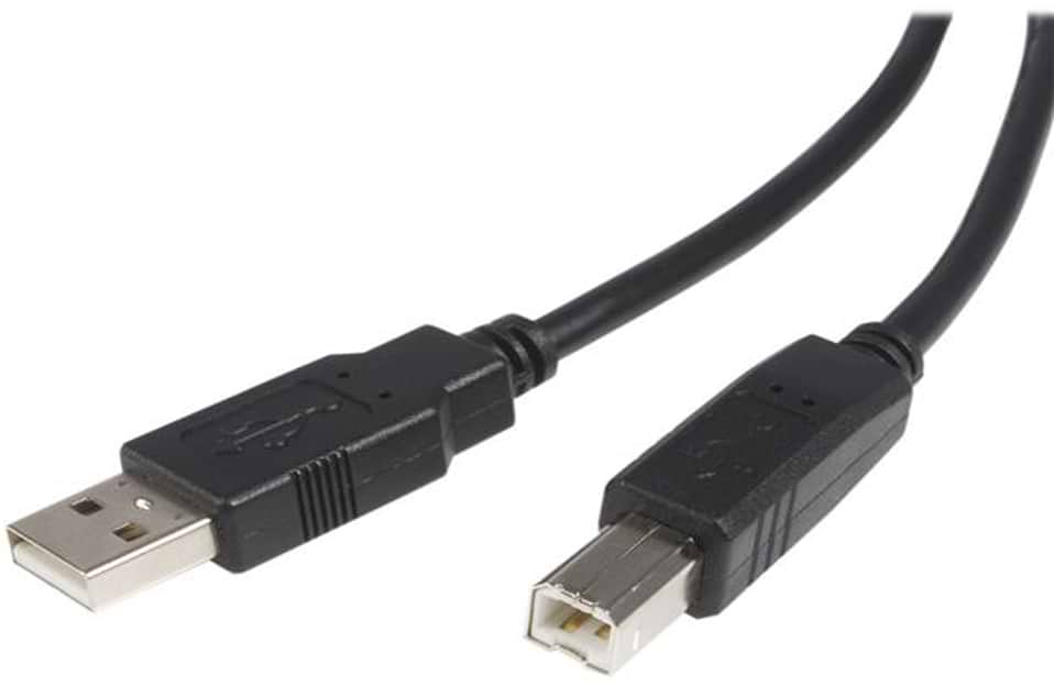 Кабель USB type A - USB type B Maxxter USB 2.0 AM - USB 2.0 BM 1m Ferrite (UF-AMBM-1M)