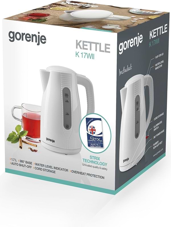 Фото - Електричний чайник Gorenje K17WII  (FK-1401)