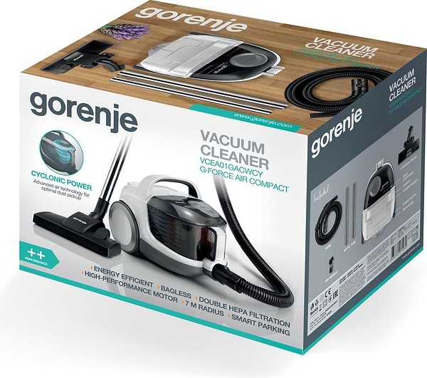 Фото - Пилосос для сухого прибирання без мішка Gorenje VCEA01GACWCY