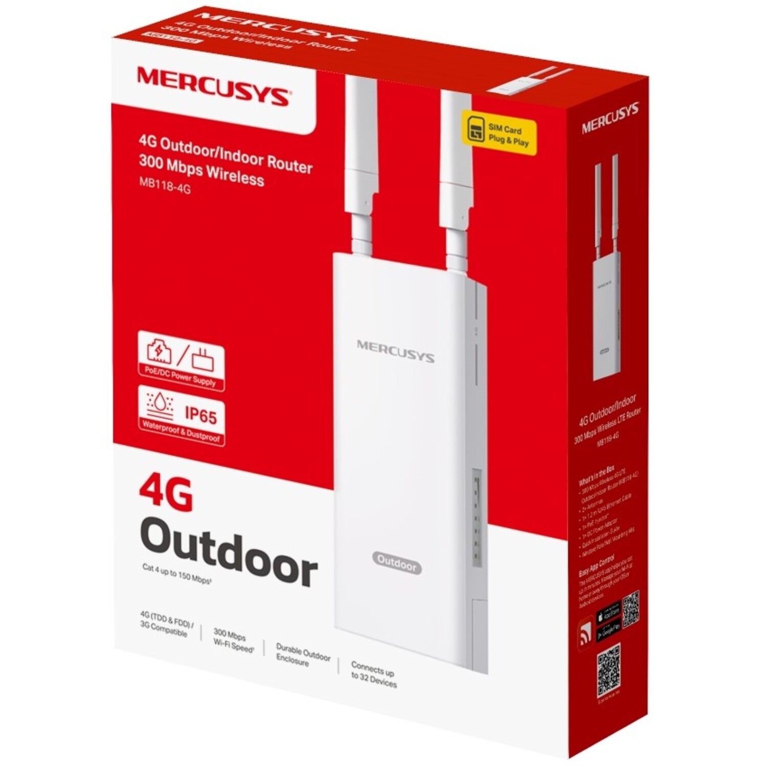 Фото - Маршрутизатор інтернет 4G Mercusys MB118-4G