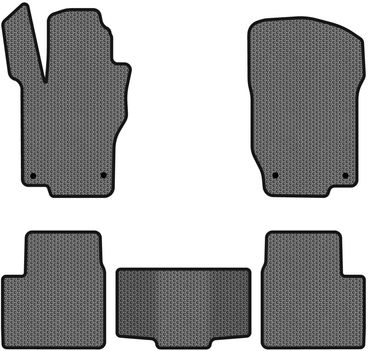 EVA коврики в салон авто EVAtech для ML-Class (W164) Mercedes-Benz 2005-2011 2 поколение SUV EU MB1800C5MS4SGB