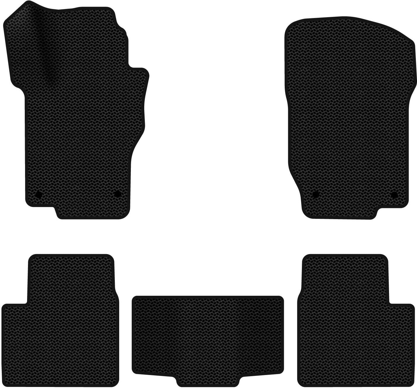 EVA коврики в салон авто EVAtech для ML-Class (W164) Mercedes-Benz 2005-2011 2 поколение SUV EU MB1800CD5MS4KBB
