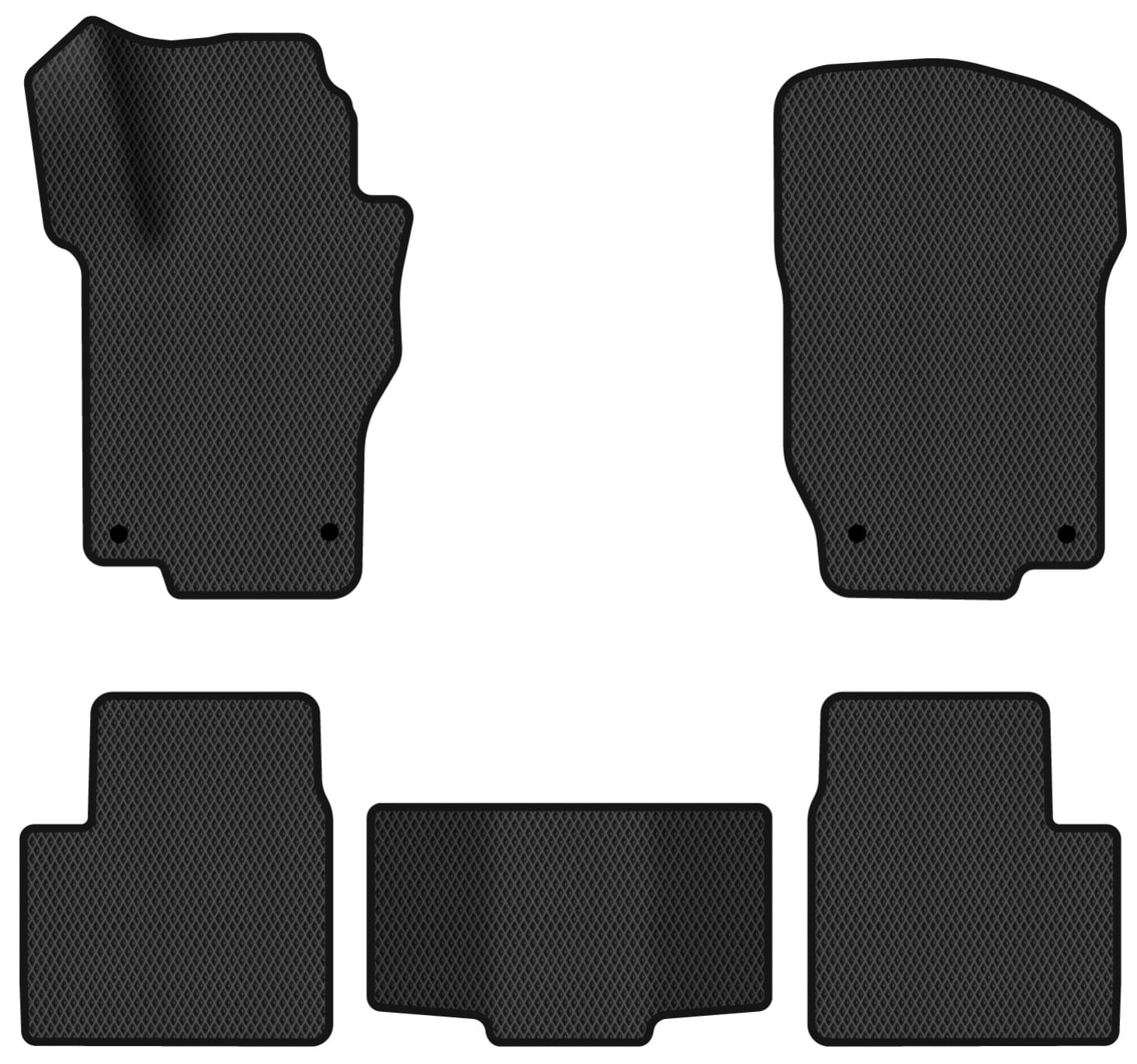EVA килимки в салон авто EVAtech для ML-Class (W164) Mercedes-Benz 2005-2011 2 покоління SUV EU MB1800CD5MS4RBB