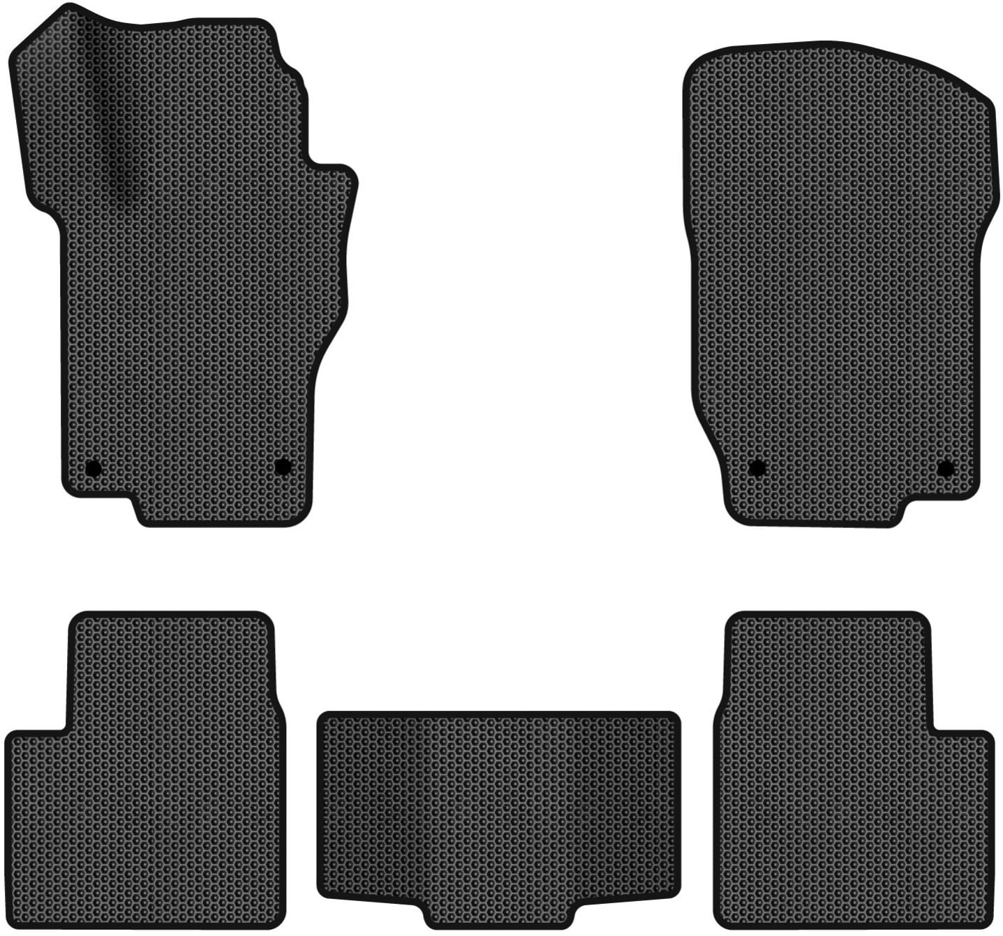 EVA коврики в салон авто EVAtech для ML-Class (W164) Mercedes-Benz 2005-2011 2 поколение SUV EU MB1800CD5MS4SBB