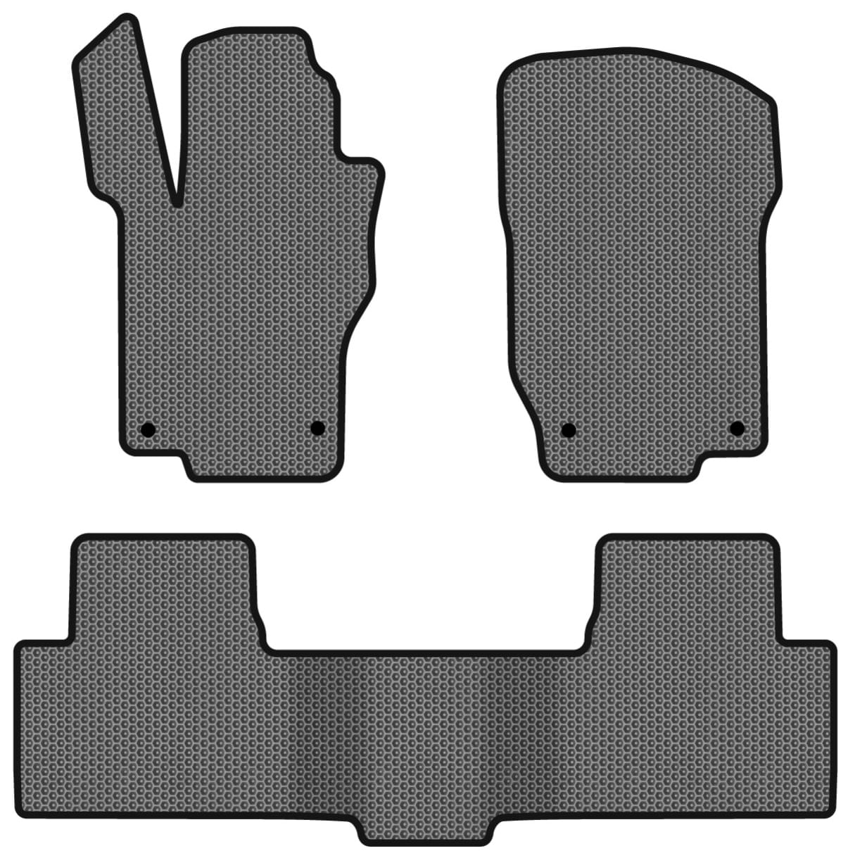 EVA коврики в салон авто EVAtech для ML-Class (W164) Mercedes-Benz 2005-2011 2 поколение SUV EU MB1800Z3MS4SGB