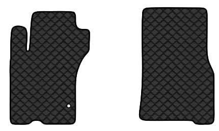 Коврики из экокожи в салон авто передние EVAtech ECO для ML-Class (W163) 5 seats Mercedes-Benz 1997-2005 1 поколение SUV EU (MB21205A2MS1BBLB)