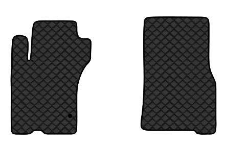 Коврики из экокожи в салон авто передние EVAtech ECO для ML-Class (W163) 5 seats Mercedes-Benz 1997-2005 1 поколение SUV EU (MB21205A2MS1BBB)