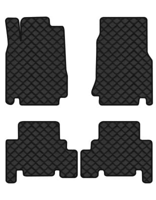 Коврики из экокожи в салон авто EVAtech для A-Class (W168) Short Mercedes-Benz 1997-2004 1 поколение Htb EU (MB21401PC4BBB)